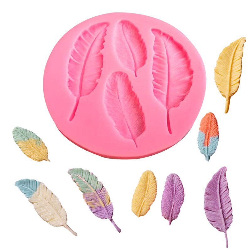 Vedini Feather Fondant Chocolate Film Food Grade Silicone Cake Baking Mold JKB-3021 - Image 2