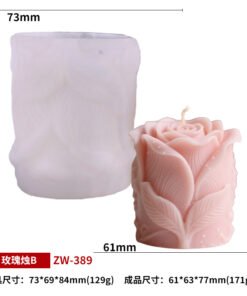 Alternative view of Vedini Rose Candle  5748AB