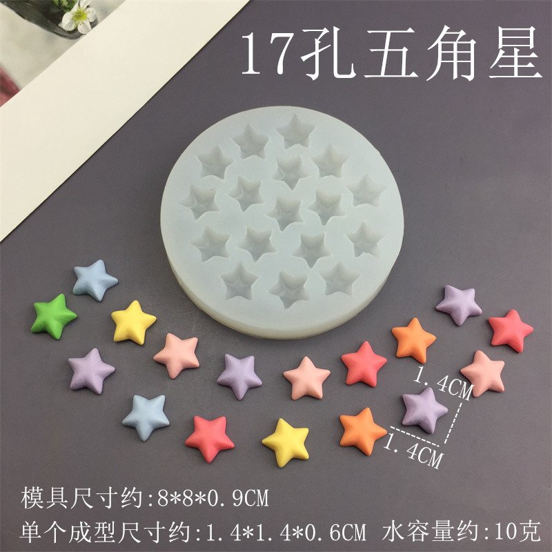 Vedini 17 hole five-pointed star-mold JKB-3033