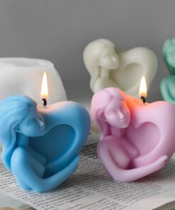 Alternative view of New Heart Candle Mold DIY Valentine's Day Love Aromatherapy Candlestick Gypsum Decorations  j-5212