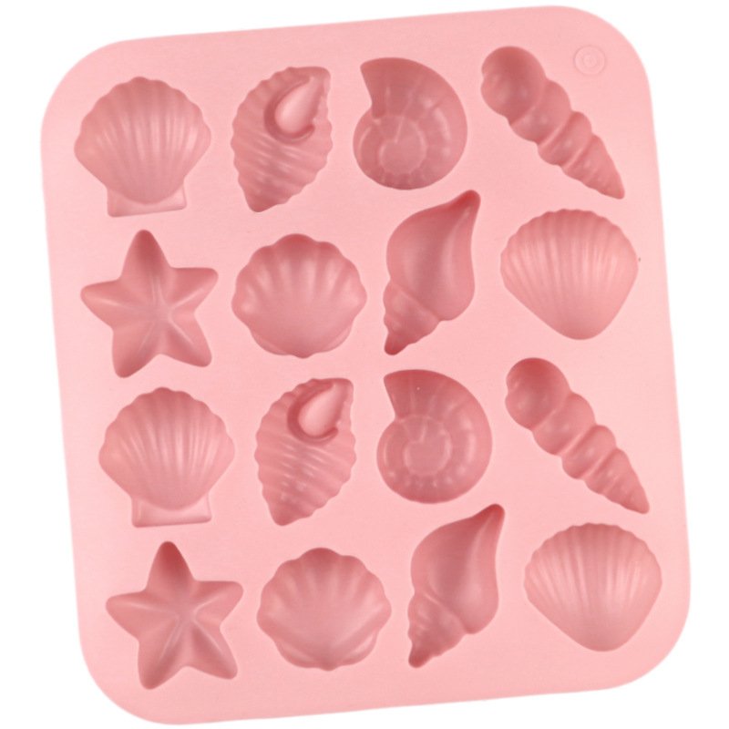 Vedini 16 even sea animals starfish shell small fish cake decoration mold chocolate mold JKB-3043 - Image 6