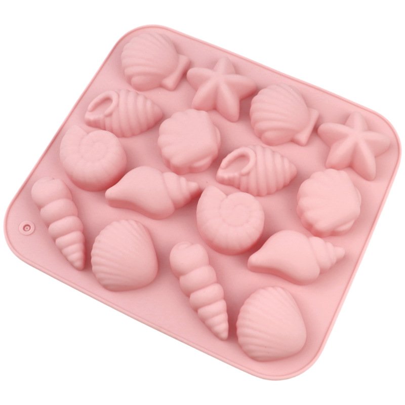 Vedini 16 even sea animals starfish shell small fish cake decoration mold chocolate mold JKB-3043