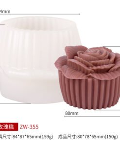 Vedini 3D Flower Candle Silicone Mold-Rose Bouquet Candle Mold-Romantic Flower Candle Mold-Wedding Cake Topper Mold-DIY Aromatherapy Plaster Mold 5748H
