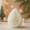 Vedini Christmas Tree Ball Scented Candle Silicone Mold - Hollowed-out Christmas Tree Rose Candle Christmas Ornament 5748V