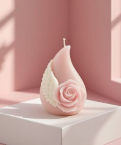 Vedini Rose Wings Scented Candle Silicone Mold DIY Romantic Rose Wings Diffusing Stone Water Drop MoldRose Wings 5748Z