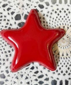 Alternative view of Vedini Christmas theme Star Urli | Metal Urli for Festive Decor Red