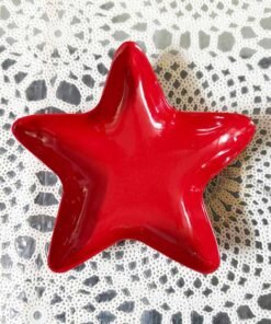 Vedini Christmas theme Star Urli | Metal Urli for Festive Decor Red