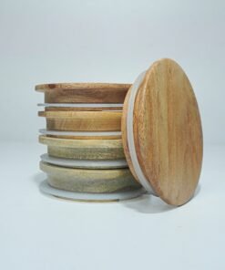 Wooden Lid | Pack of 1 (Top 70mm and Bottom 65mm)