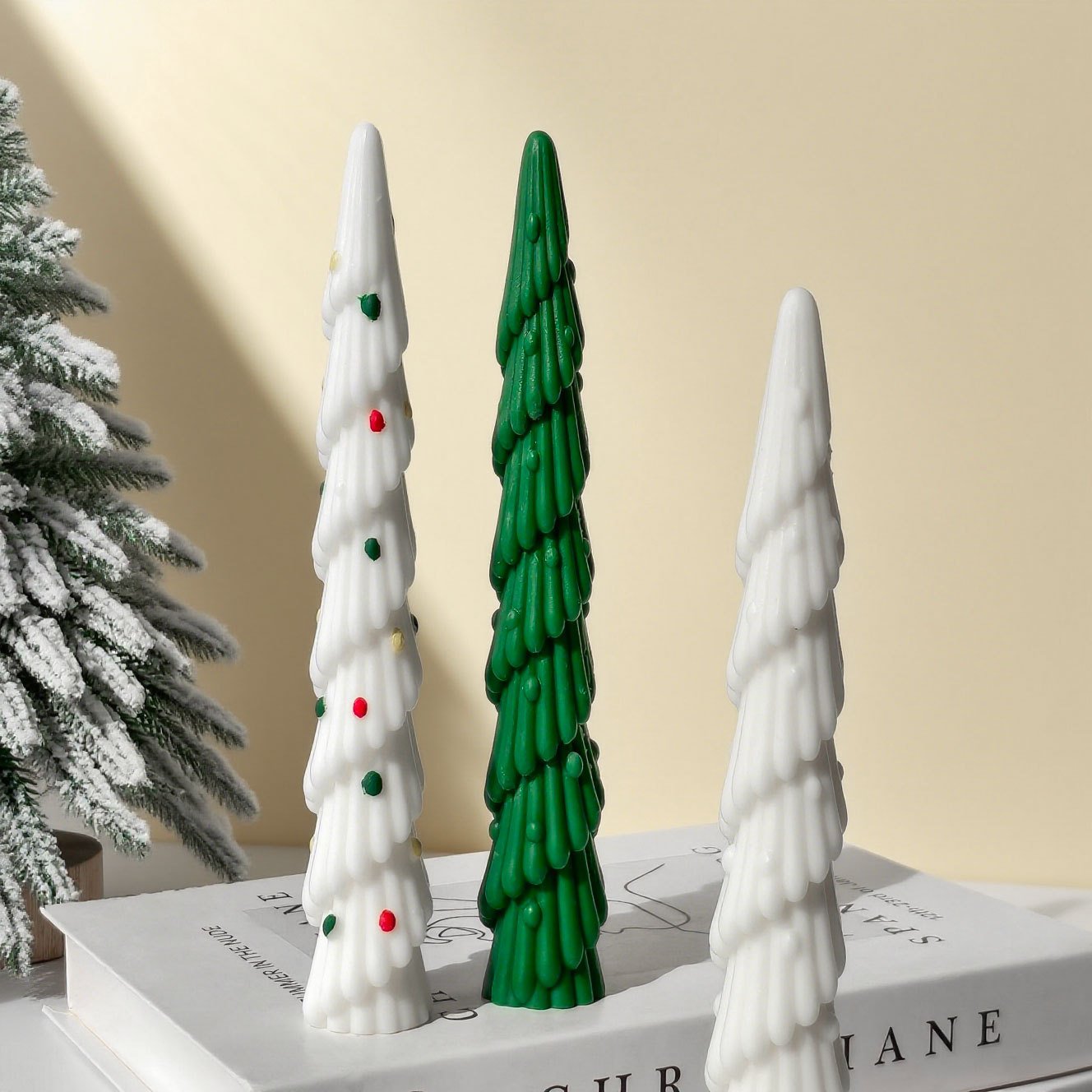 Vedini Christmas Tree Candle Silicone Mold Long Rod Long Strip Christmas Candle Mold JKB-3067 - Image 5