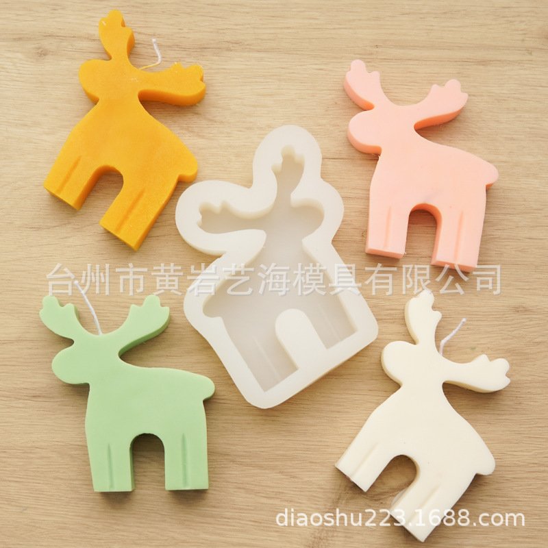 Vedini Deer Shape Candle Mold I 3D Fondant Reindeer Silicone Epoxy Mould I Animal Molds for DIY Handmade Chocolate, Cake Décor, Aromatherapy, Biscuit, Soap, Silica Gel Resin Art Craft Making JKB-3055 - Image 5