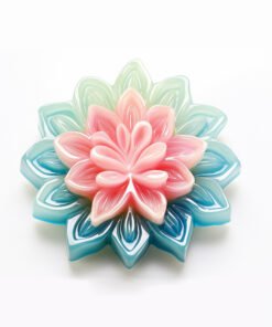 Alternative view of Vedini Blomming Lotus Candle Silicone Mold DIY Simulated Flower Car-Mounted Gypsum Diffusing Stone Grinding Tool Cross-Border JKB-3058