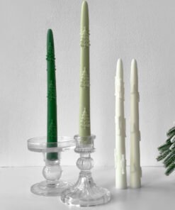 Vedini Christmas Tree Long Tapered Candle Silicone Mold DIY Handmade Long Pole Aromatherapy Candle JKB-3066