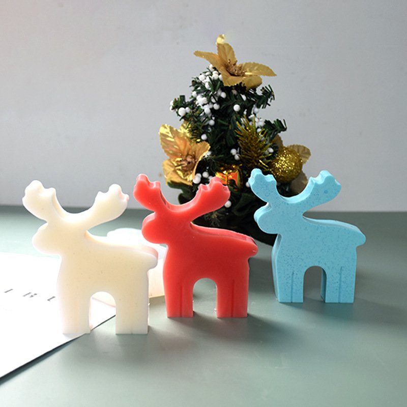 Vedini Deer Shape Candle Mold I 3D Fondant Reindeer Silicone Epoxy Mould I Animal Molds for DIY Handmade Chocolate, Cake Décor, Aromatherapy, Biscuit, Soap, Silica Gel Resin Art Craft Making JKB-3055 - Image 3
