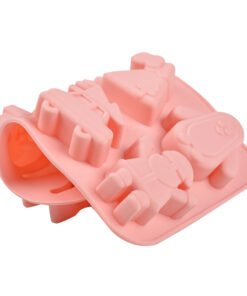 Alternative view of Vedini Christmas tree snowman car fawn house 8 Cavity silicone cake mold cake mold baking dry mold JKB-3056