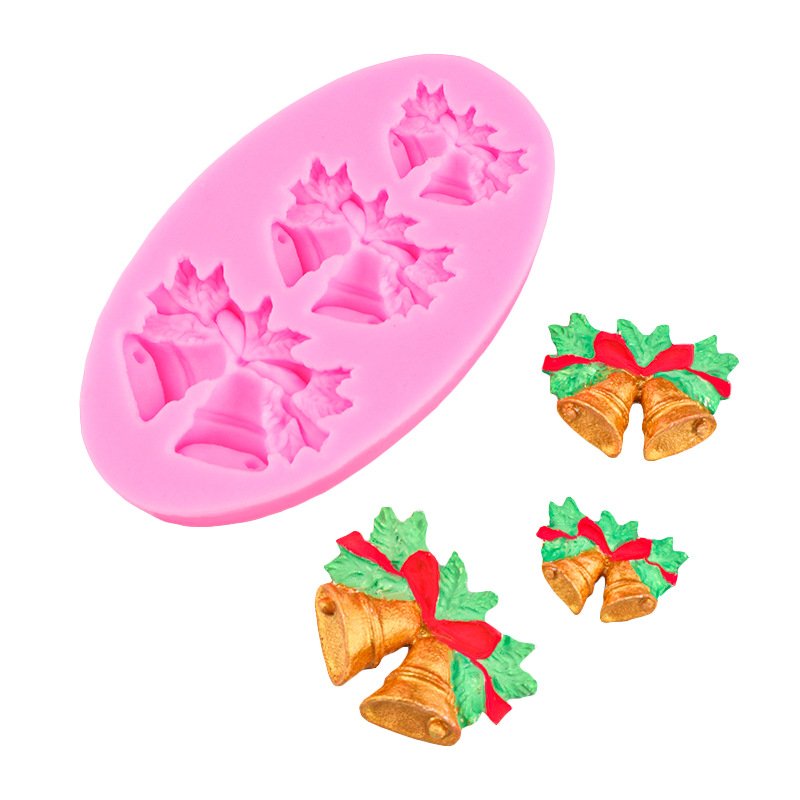 Vedini Christmas bell silicone baking mold for chocolate cake decoration festive crafts JKB-3052