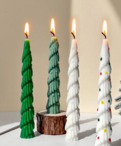 Vedini Christmas Tree Candle Silicone Mold Long Rod Long Strip Christmas Candle Mold JKB-3067