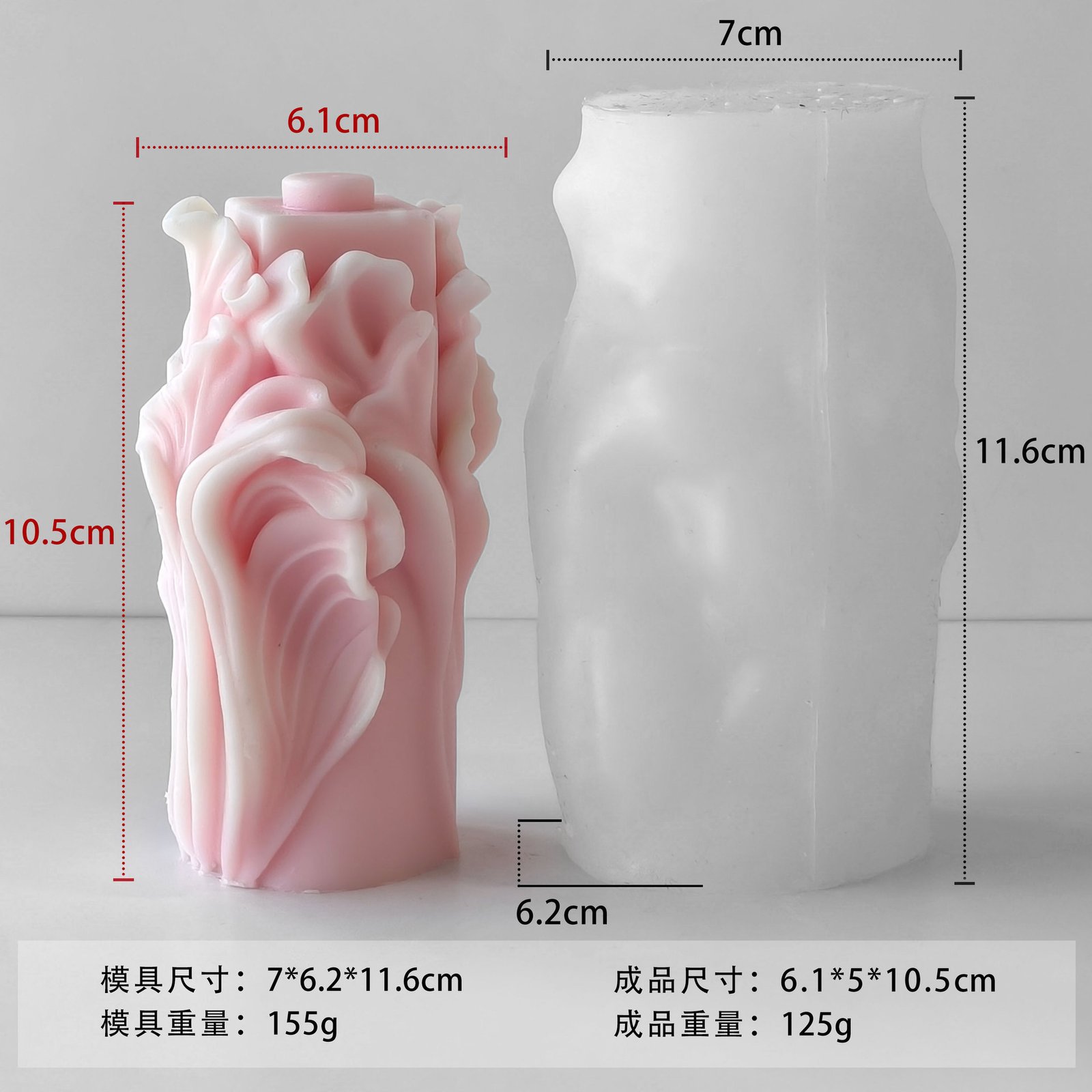 Vedini Wave Candle Silicone Mold DIY Diffuser Stone Decorative Ornaments Silicone Abrasive Tool Cross-Border Supply JKB-3064 - Image 2