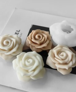 Alternative view of Vedini Rose candle silicone mold three-dimensional flower JKB-3073