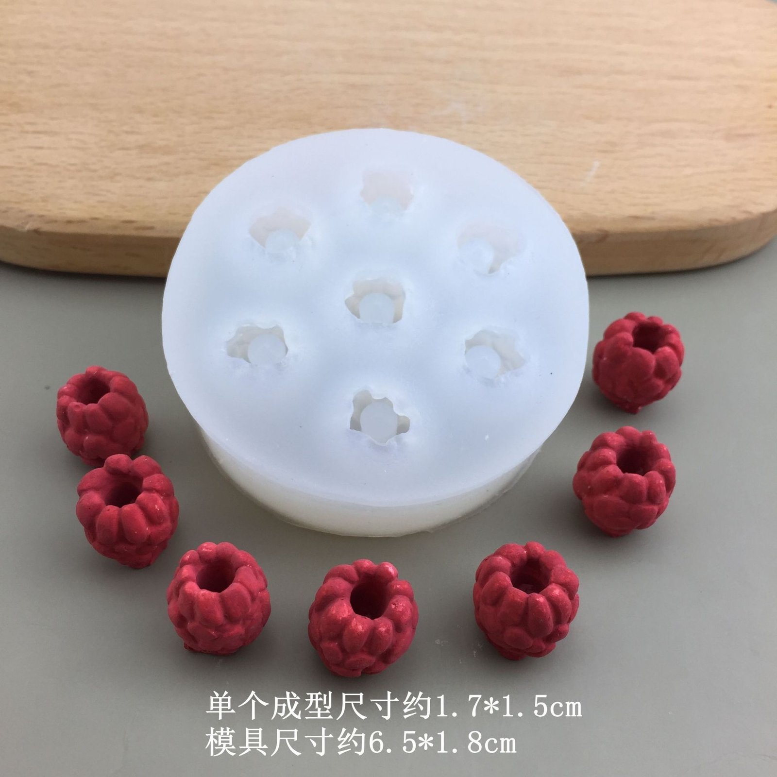 Vedini Raspberry Silicone Mold Fruit Chocolate Fondant Mold DIY Aromatherapy Candle Plaster Mold JKB-3059 - Image 2