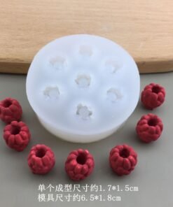 Vedini Raspberry Silicone Mold Fruit Chocolate Fondant Mold DIY Aromatherapy Candle Plaster Mold JKB-3059