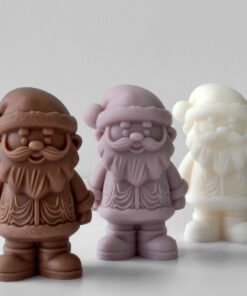 Alternative view of Vedini Santa Claus Shaped Silicone Mold DIY Christmas Scented Candle Decoration Diffuser Stone Grinding Tool JKB 3065