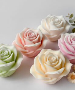 Vedini Valentine Rose Candle Mold DIY Flower Handmade Aromatherapy Glue Silicone Abrasive Tool JKB-5061