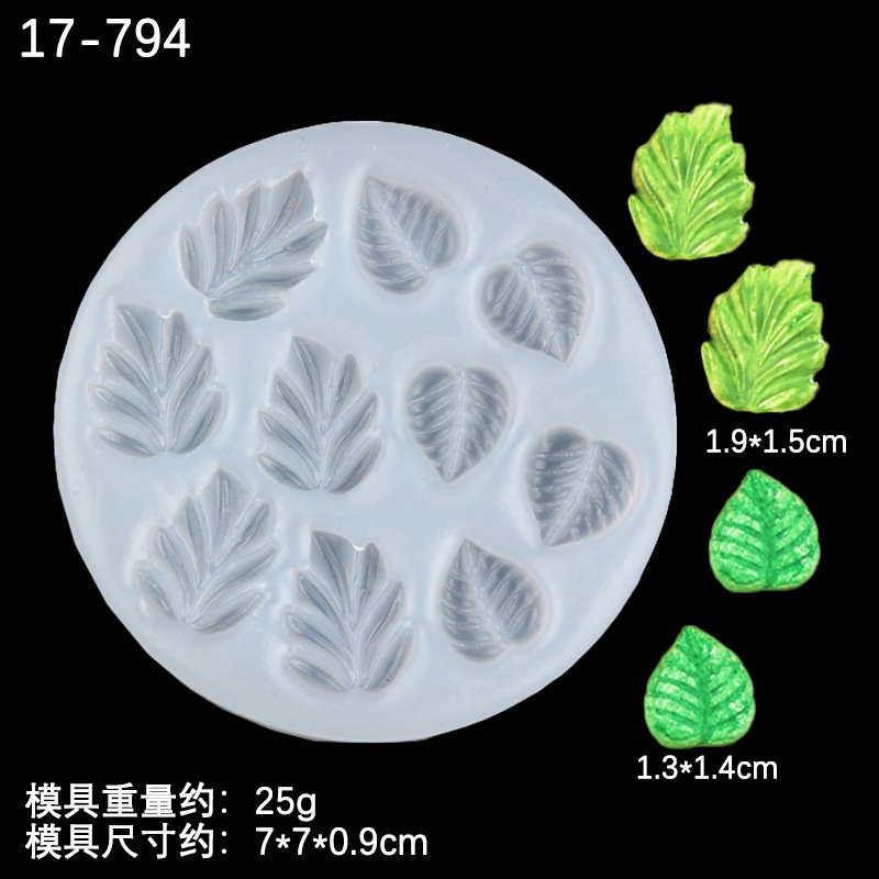 Vedini Maple Leaf ginkgo clover shape Fondant chocolate silicone mold JKB-3085 - Image 3