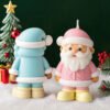 Vedini Santa Claus shaped silicone mold for DIY Christmas scented candles diffuser stones and resin