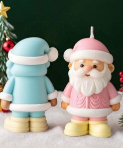 Vedini Santa Claus Shaped Silicone Mold DIY Christmas Scented Candle Decoration Diffuser Stone Grinding Tool JKB 3065