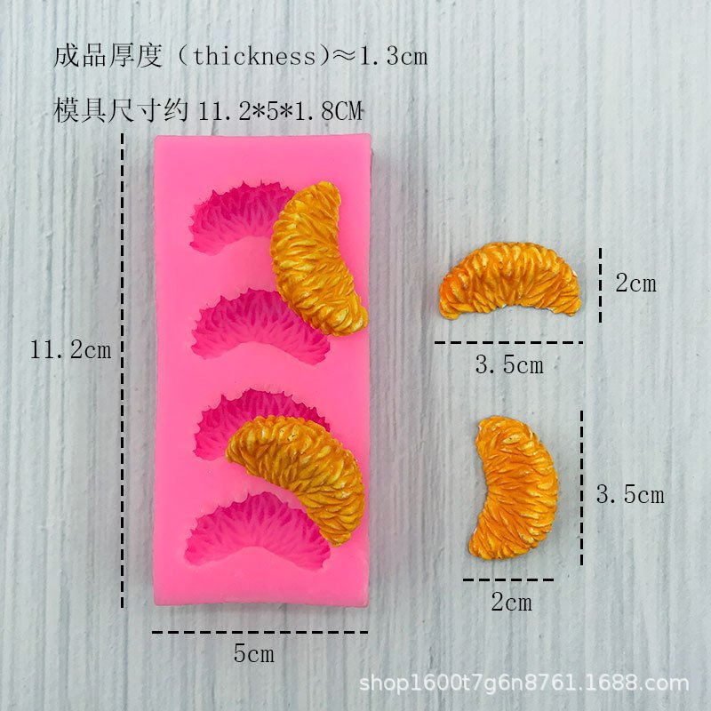 Vedini Orange slice Silicone Mold Mandarin Slice mold for Cake Toppers, Chocolate, Soap, Jelly, Fondant, Candy, Clay, plaster, resin epoxy mold, JKB-3051 - Image 5