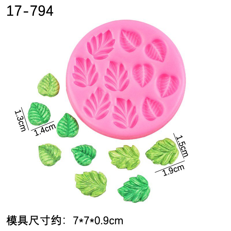 Vedini Maple Leaf ginkgo clover shape Fondant chocolate silicone mold JKB-3085 - Image 4