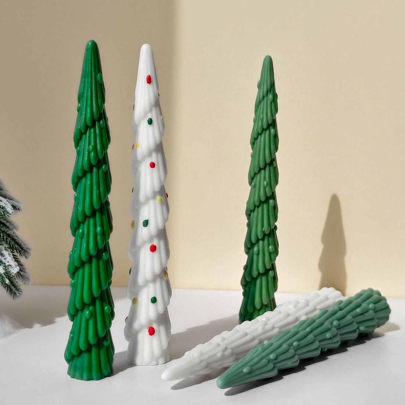 Vedini Christmas Tree Candle Silicone Mold Long Rod Long Strip Christmas Candle Mold JKB-3067 - Image 4