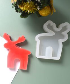 Alternative view of Vedini Deer Shape Candle Mold I 3D Fondant Reindeer Silicone Epoxy Mould I Animal Molds for DIY Handmade Chocolate, Cake Décor, Aromatherapy, Biscuit, Soap, Silica Gel Resin Art Craft Making JKB-3055