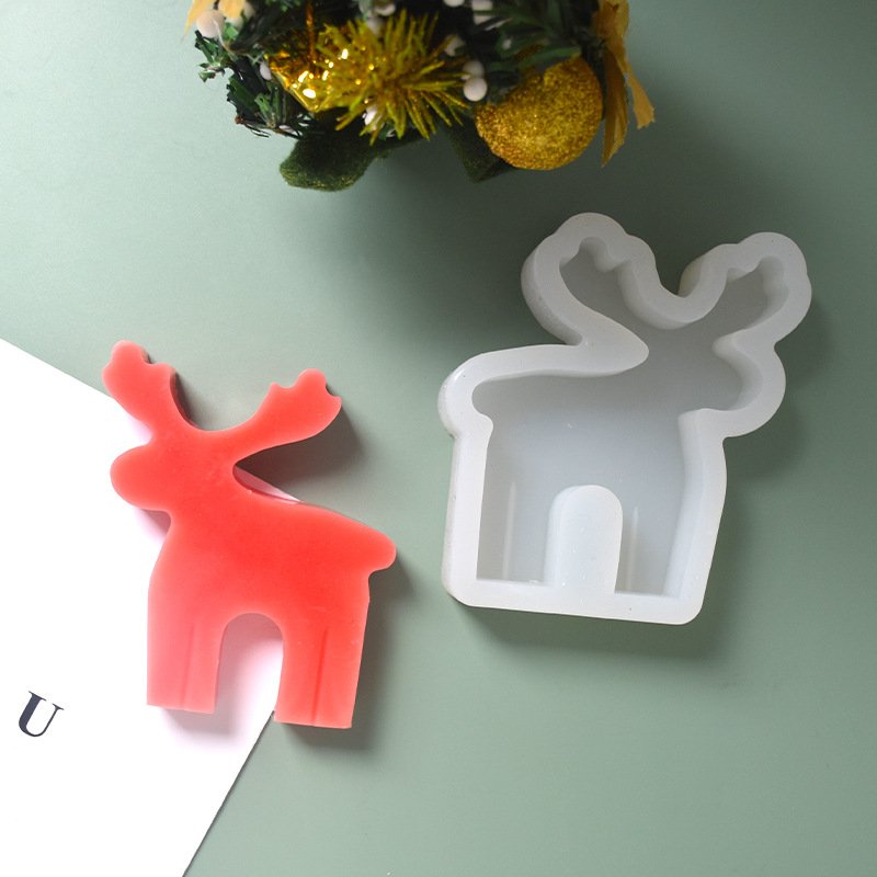 Vedini Deer Shape Candle Mold I 3D Fondant Reindeer Silicone Epoxy Mould I Animal Molds for DIY Handmade Chocolate, Cake Décor, Aromatherapy, Biscuit, Soap, Silica Gel Resin Art Craft Making JKB-3055 - Image 2