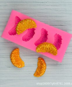 Vedini Orange slice Silicone Mold Mandarin Slice mold for Cake Toppers,Chocolate,Soap,Jelly,Fondant,Candy,Clay,plaster,resin epoxy mold,JKB-3051