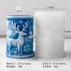 Vedini Christmas Decoration 3D Reindeer Cylinder Silicone Mold for Candle, Resin & Craft | JKB-3076