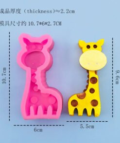 Vedini 3d Animal Shape Candle Mold Giraffe for making soaps and candles JKB-3054