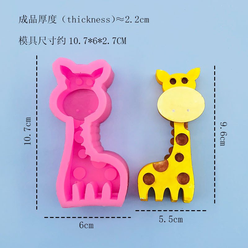 Vedini 3D giraffe animal shape silicone mold for candle soap resin DIY crafts JKB-3054