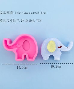 Vedini 3d Animal Shape Candle Mold Elephant for making soaps and candles JKB-3053