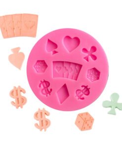 Vedini poker modeling silicone cake mold soft candy clay drop gypsum silicone mold JKB-3050