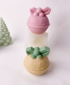 Alternative view of Vedini Christmas ball candle Silicon Mold-JKB-3023