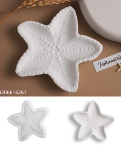 Alternative view of Vedini Concrete Starfish Tray Silicone Mold JKB-3114