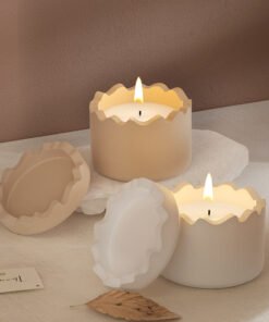 Vedini Round Irregular Stitching Storage Cup Silicone Mold JKB-3107