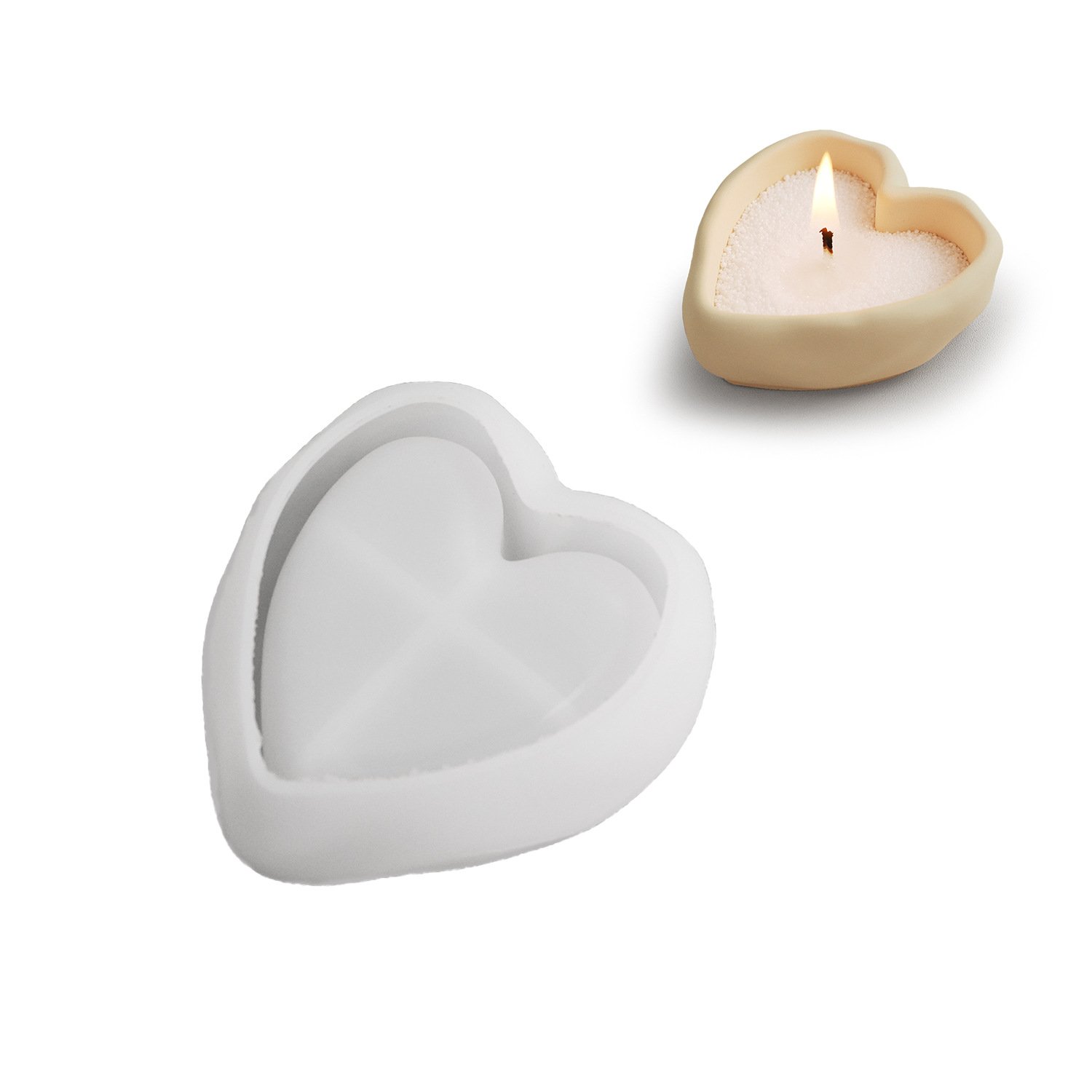 Vedini Heart Mini Bowl Candle Love Valentine Cup Silicone Mold Jkb-3110 - Image 3