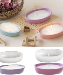 Vedini Concrete Oval Boat Flower Pot Silicone Mould JKB-3118