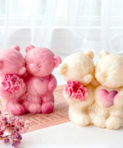 Vedini Couple Bear Candle Silicone Mold Valentine's Day JKB-3128