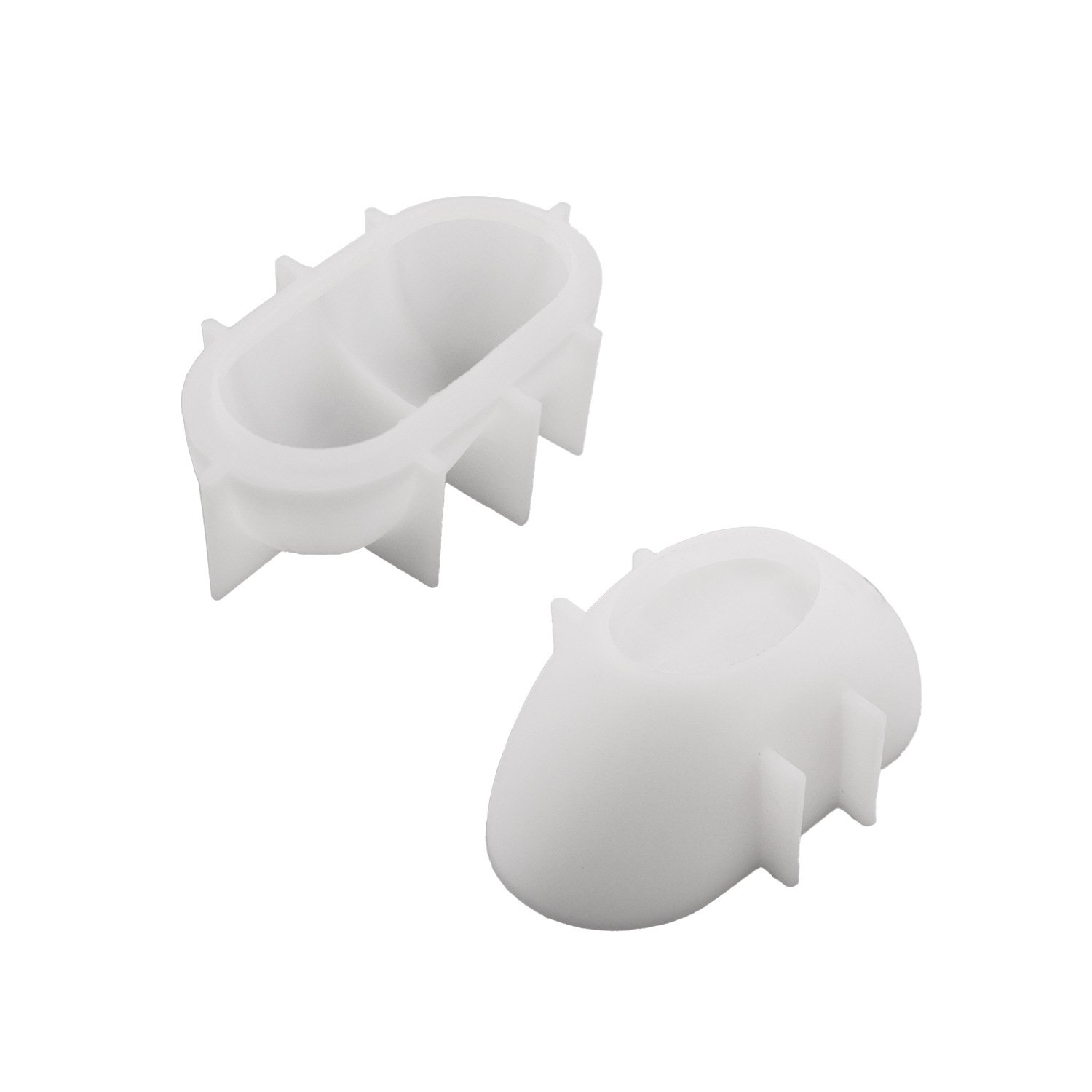 Vedini Concrete Puffy Heart Cup Aromatherapy Candle Cup Plaster Storage Jar Mirror Silicone Mold JKB-3092 - Image 4