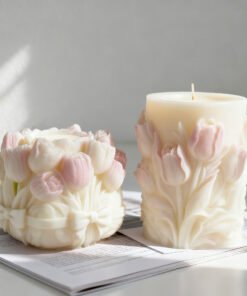 Alternative view of Vedini Tulip Flower Candle Silicon mold-JKB-3131