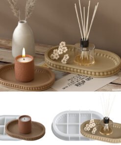 Vedini Concrete bubble beads beaded tray ornaments dish silicone mold JKB-3117