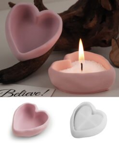 Alternative view of Vedini Heart Mini Bowl Candle Love Valentine Cup Silicone Mold Jkb-3110